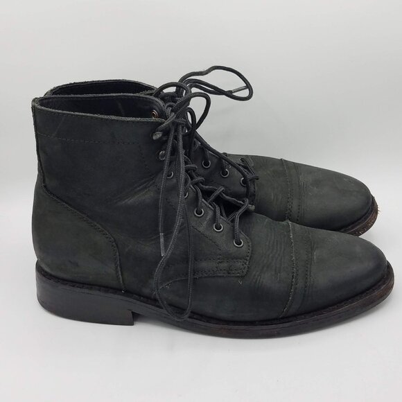 Thursday Boot Company Men Thursday Boot Company Captain Boots Mens 10 Matte Black Leather 21035 2833 Size: